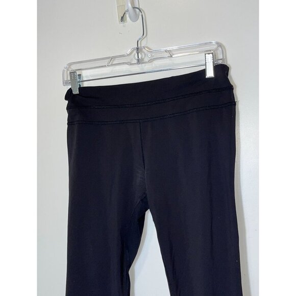 Lululemon Black Athletic Capri Crop Leggings Size 8 Womens - Picture 2 of 7